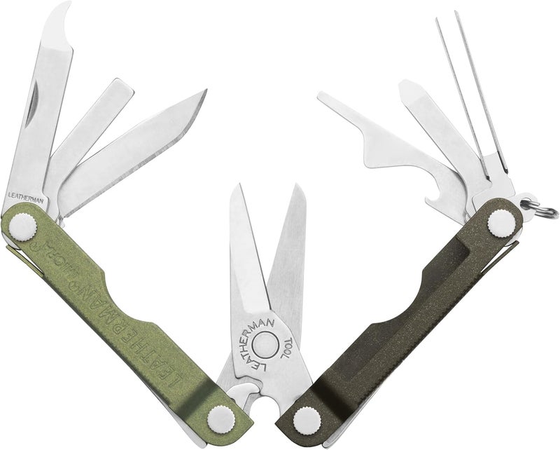 LEATHERMAN ميكرا، أداة متعددة الاستخدامات مع أدوات العناية، سكين جيب صغير لحمل يومي (EDC)، هوايات وأنشطة خارجية، مصنوعة في الولايات المتحدة، سبروس - Image 2